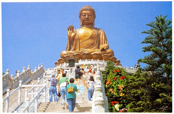 Tian Tan Buddha Statue Postcard